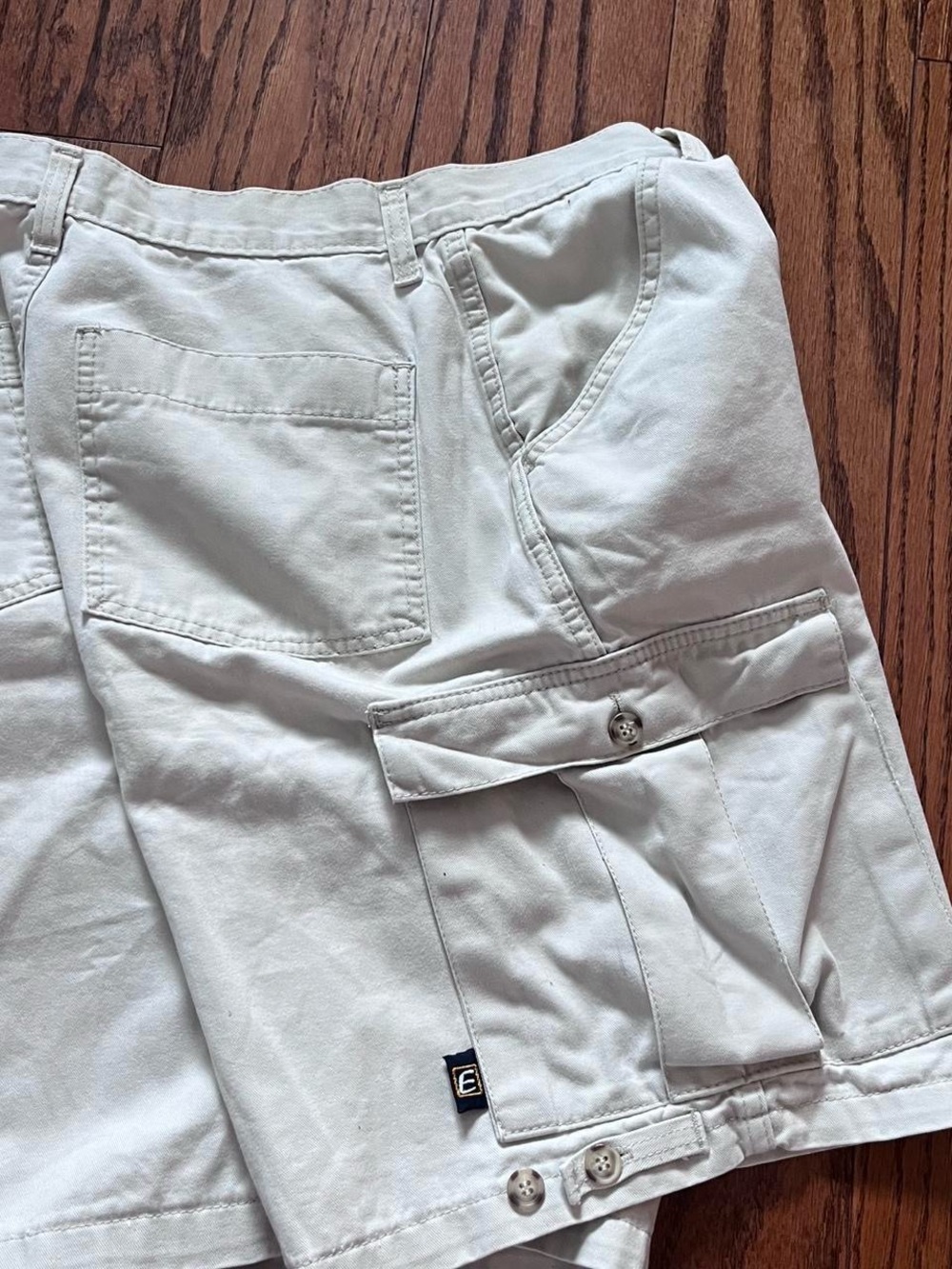 Vintage 90’s Baggy Cargo Shorts East Side JNCO Style Tan Made in Canada